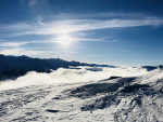 Blick zum Wolkenstein-Haus