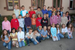 5b und Klassenlehrerin Irene Mund-Berger